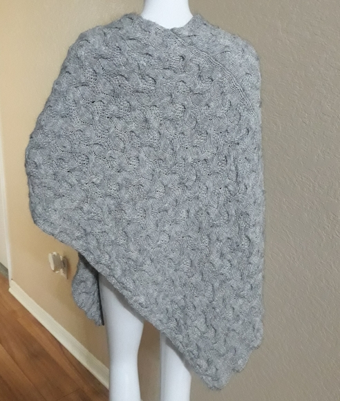 Cerretelli Firenze Made in Italy Poncho Sweater Alpaca Blend - Picture 8 of 9